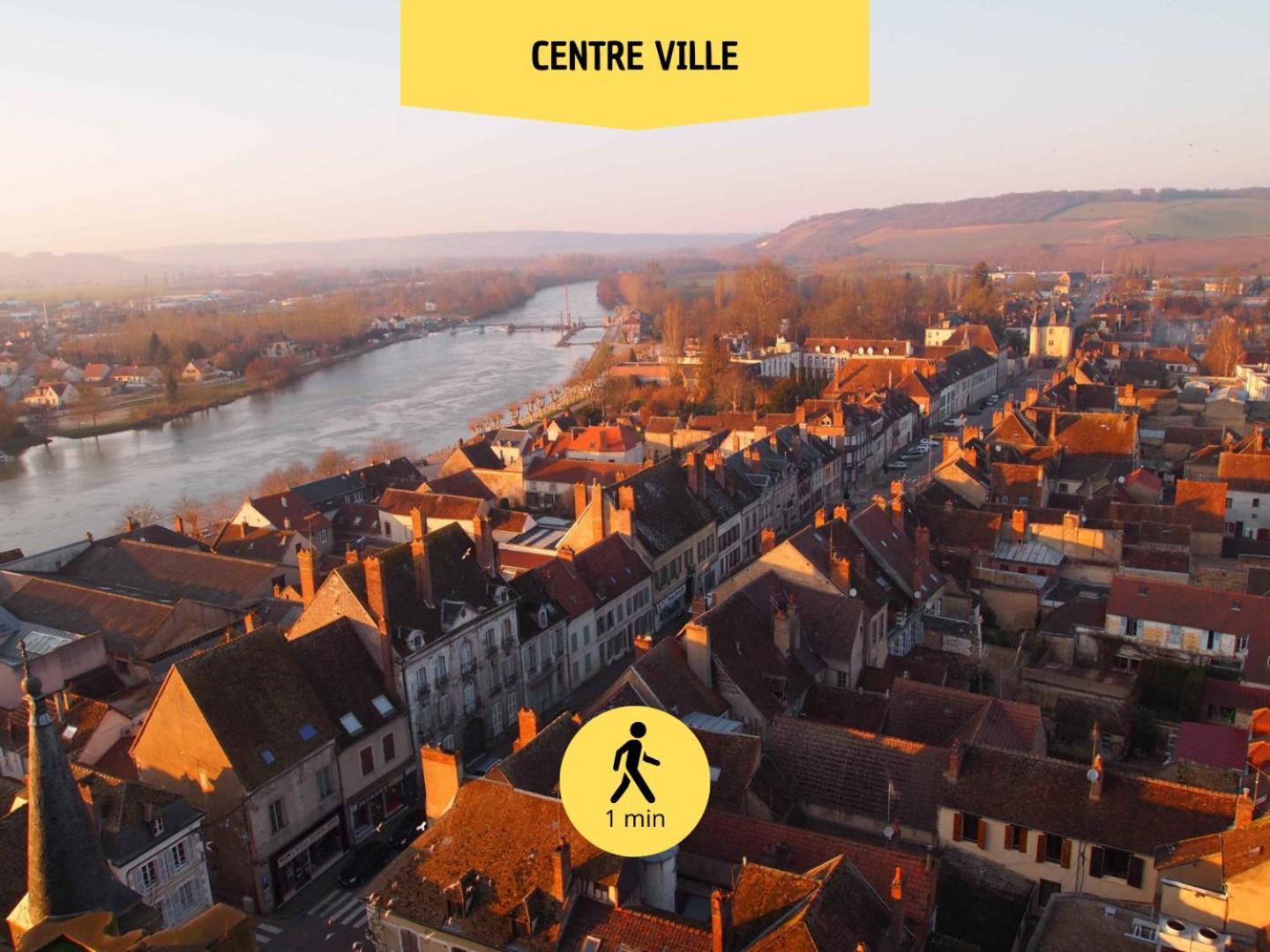 L'Expedition - Best Keys - Experience Unique - Deco Immersive - Lit Queen Size & Canape Convertible - Centre Ville - Netflix & Wifi Illimite - Check-In Autonome - Parking Gratuit Villeneuve-sur-Yonne Dış mekan fotoğraf