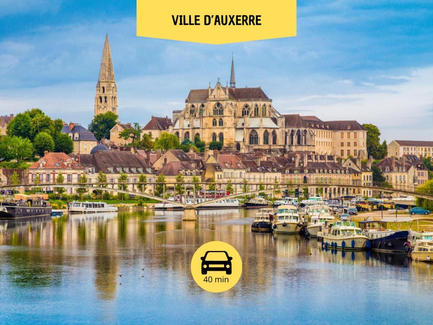 L'Expedition - Best Keys - Experience Unique - Deco Immersive - Lit Queen Size & Canape Convertible - Centre Ville - Netflix & Wifi Illimite - Check-In Autonome - Parking Gratuit Villeneuve-sur-Yonne Dış mekan fotoğraf
